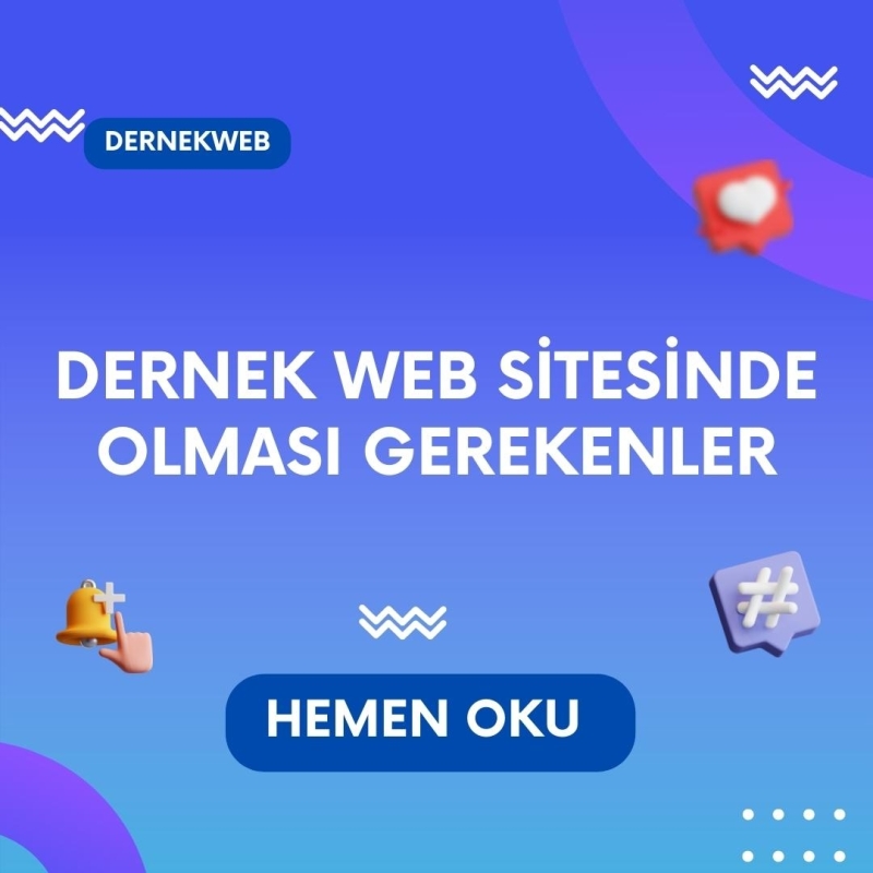 Dernek Web Sitesinde Olması Gerekenler